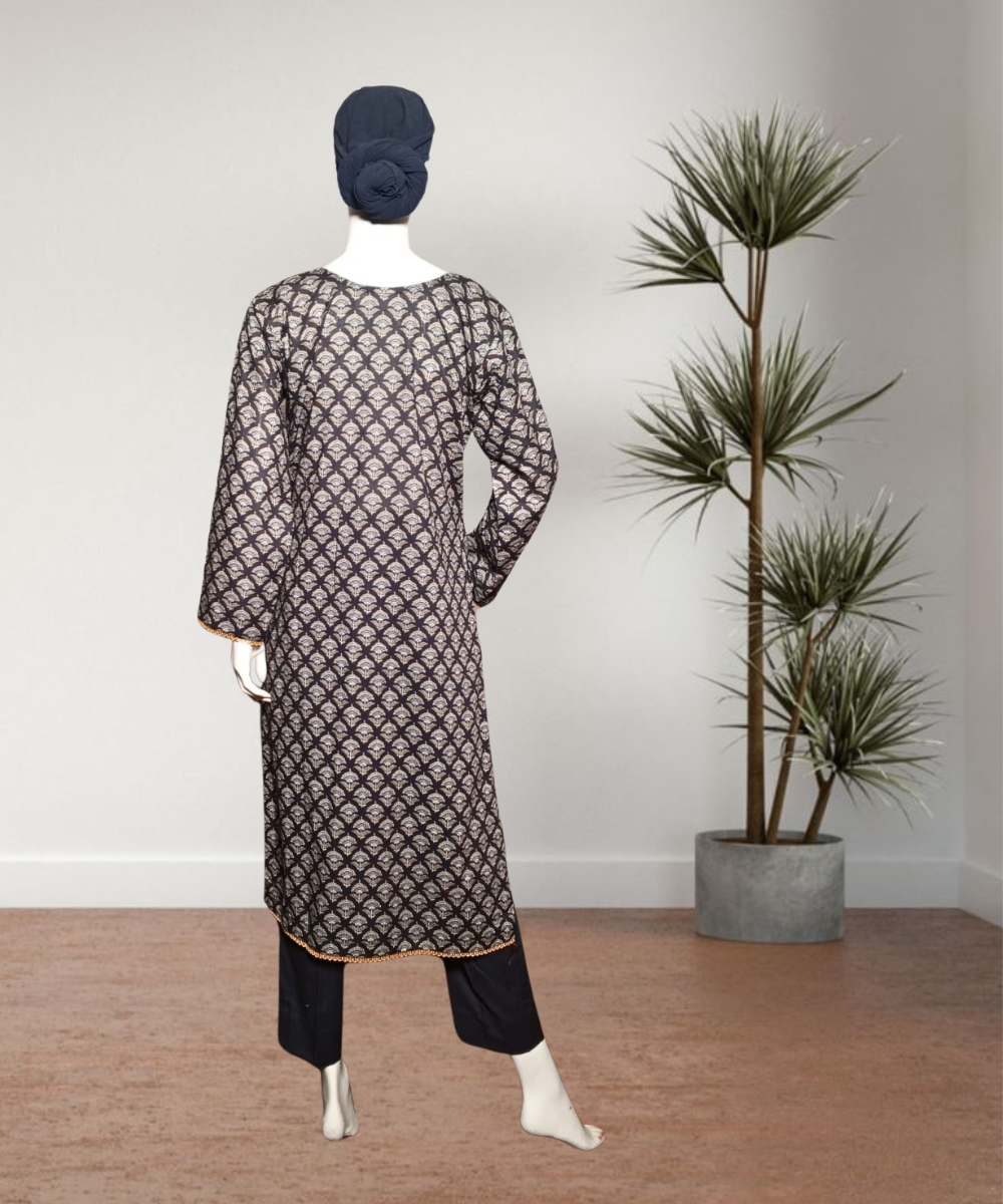 Lawn Printed Black
