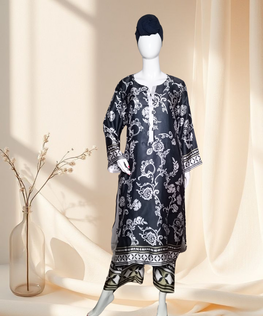Silk Printed Black