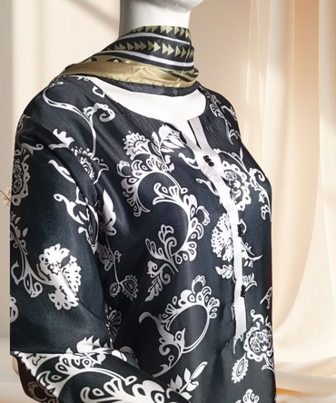 Silk Printed Black