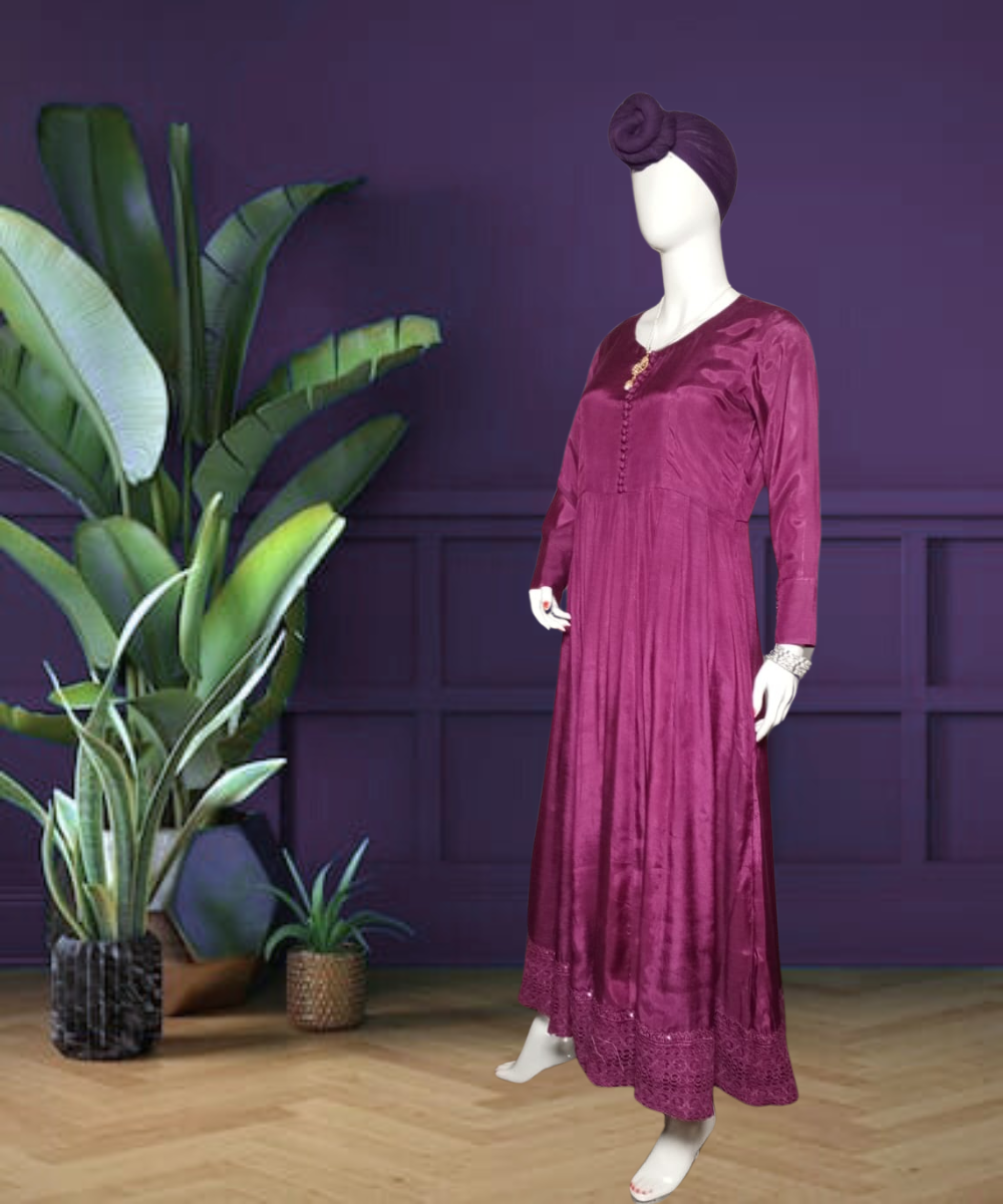 Cotton Silk Peshwas Purple