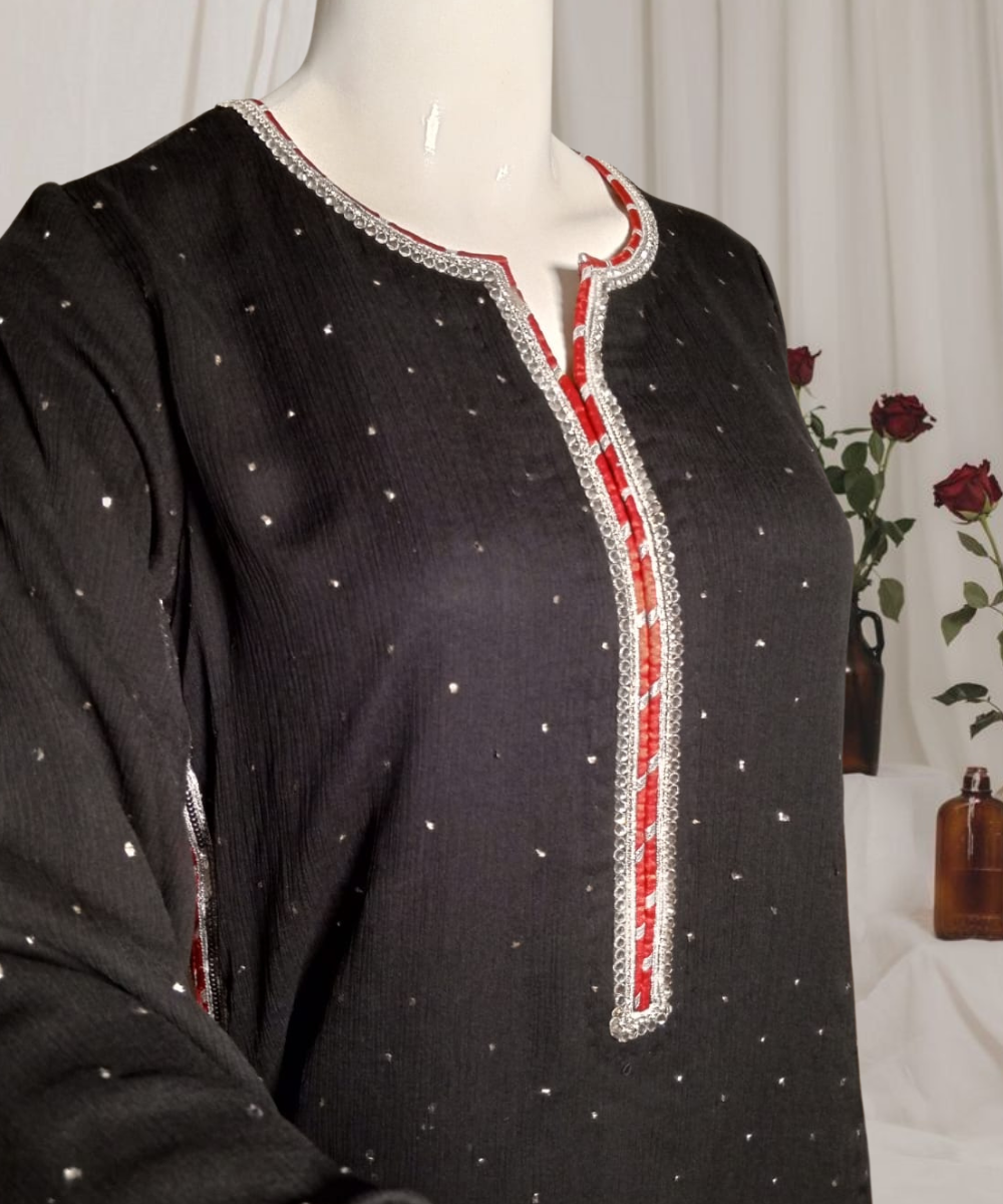 Chiffon Kamdani Black