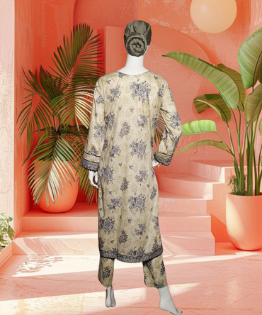 Lawn Printed Green