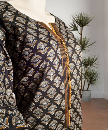 Lawn Printed Black