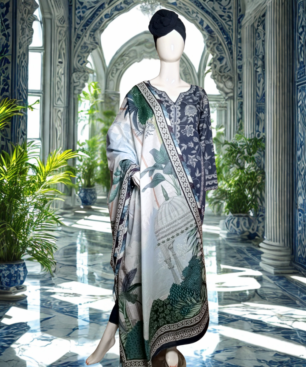 Lawn Printed Blue