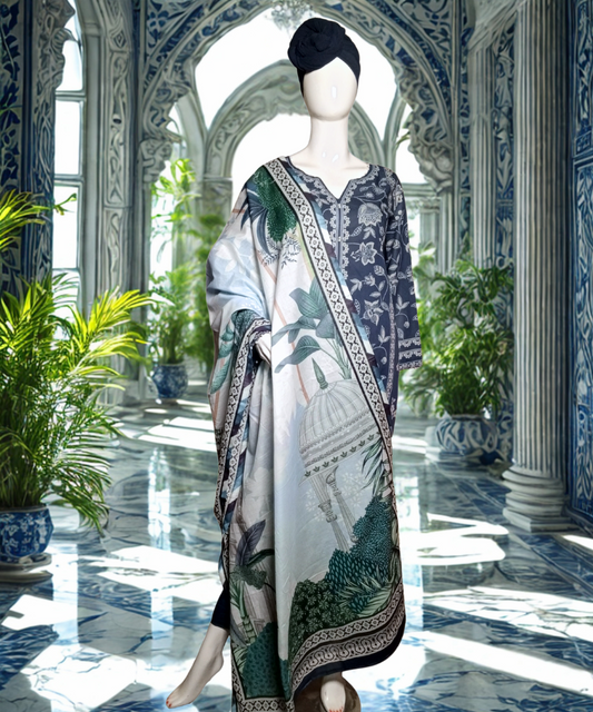 Lawn Printed Blue