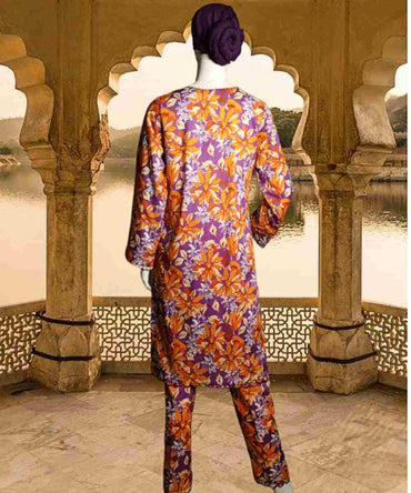 Lawn Printed Purple