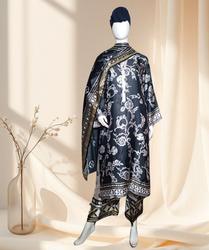 Silk Printed Black