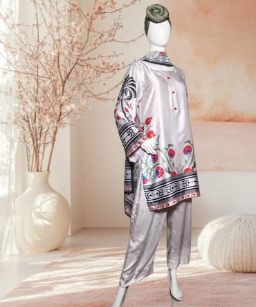 Silk Printed White