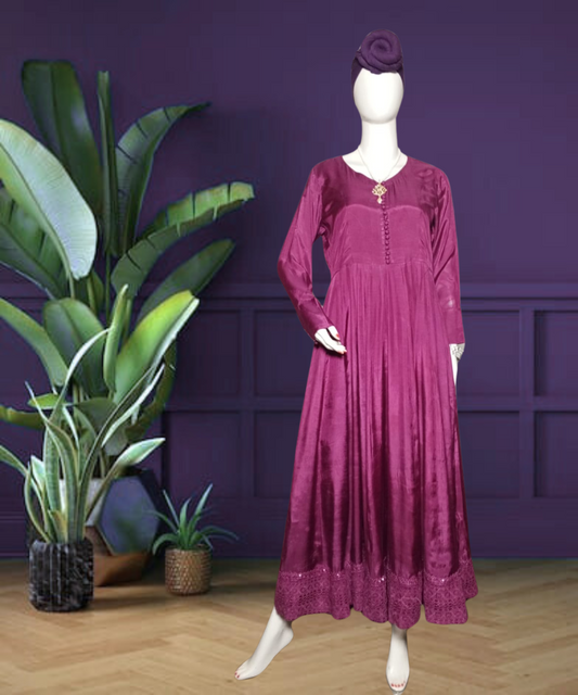 Cotton Silk Peshwas Purple